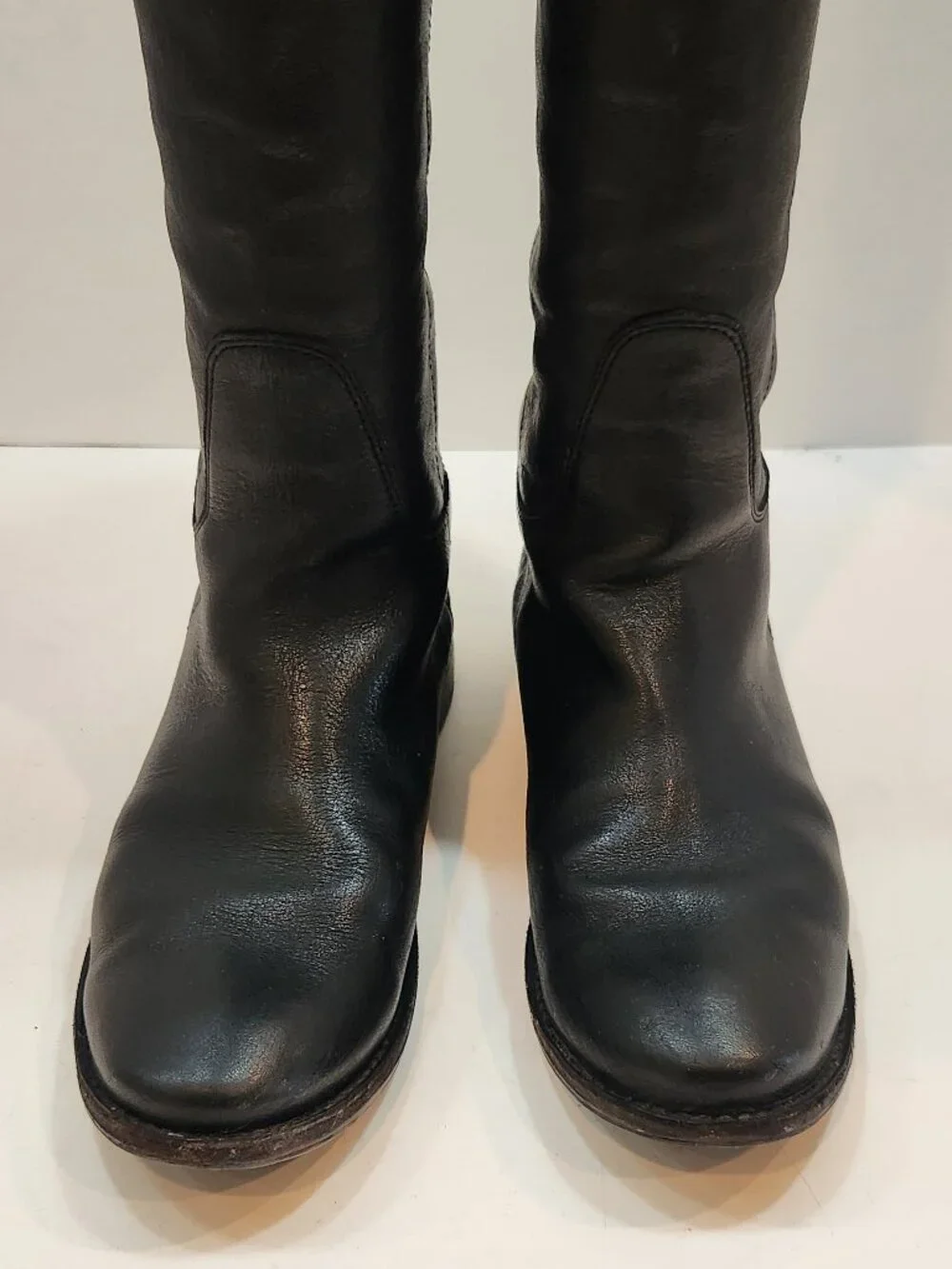 Frye Paige Black Leather Tall Riding Boots Women's Size 6.5 Equestrian